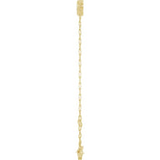 14K Yellow 1/5 CT Natural Diamond Heart 6 1/2-7 1/2" Bracelet