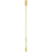 14K Yellow 1/2 CT Natural Diamond Heart 6 1/2-7 1/2" Bracelet