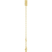 14K Yellow 1/2 CT Natural Diamond Heart 6 1/2-7 1/2" Bracelet