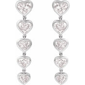 14K White 2 3/4 CTW Lab-Grown Diamond Earrings