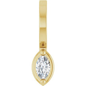 14K Yellow 1/8 CT Lab-Grown Diamond Pendant