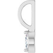 Sterling Silver 1/8 CT Natural Diamond Pendant