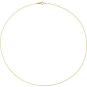 10K 1.2 mm Diamond-Cut Bead 24" Chain
