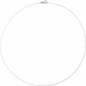 Platinum .7 mm Diamond-Cut Cable 18" Chain