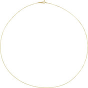 10K Yellow .5 mm Box 16" Chain