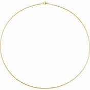 14K Yellow 1.2 mm Boa Snake 20" Chain