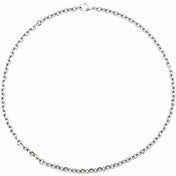 Titanium 5.5 mm Diamond-Cut Cable 24" Chain