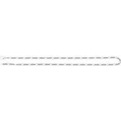 Titanium 3.6 mm Curbed Figaro 24" Chain