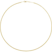 14K Yellow 1.7 mm Serpentine 18" Chain