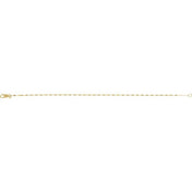 14K Yellow 1.5 mm Keyhole 7" Chain