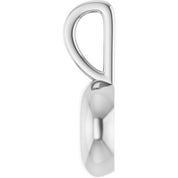 Sterling Silver .06 CT Natural Diamond Charm/Pendant