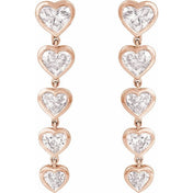 14K Rose 2 3/4 CTW Lab-Grown Diamond Earrings