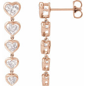 14K Rose 2 3/4 CTW Lab-Grown Diamond Earrings