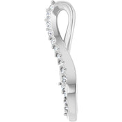 Platinum 1/5 CTW Natural Diamond Freeform Pendant