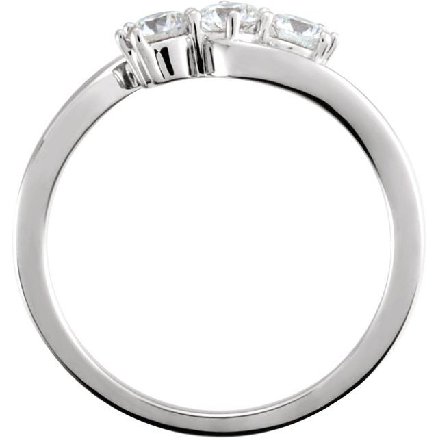 2 CTW Lab-Grown Diamond Three-Stone Ring