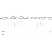 Sterling Silver 1.9 mm Heart Chain by the Inch