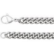 Stainless Steel 6.3 mm Curb 18" Chain