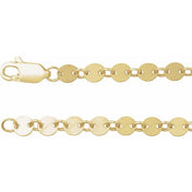 14K Yellow Gold-Filled 4 mm Mirror 16" Chain