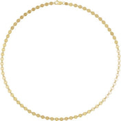 14K Yellow Gold-Filled 4 mm Mirror 16" Chain