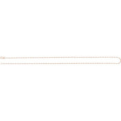 14K Rose 1.5 mm Keyhole 24" Chain