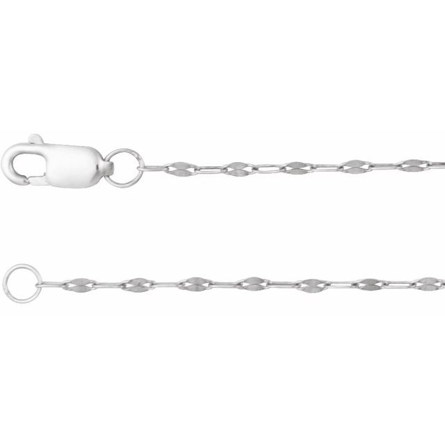 Sterling Silver 1.5 mm Keyhole 20
