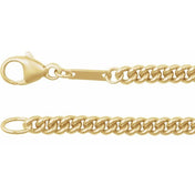 14K Yellow 2.9 mm Curb 20" Chain