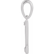 14K White .08 CTW Natural Diamond Initial Z 18" Necklace