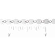 Sterling Silver 4 mm Mirror Chain by the Inch
