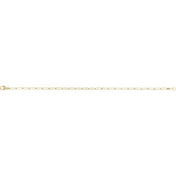 18K Yellow 2.4 mm Paperclip-Style 7" Chain