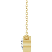 14K Yellow 3/4 CT Lab-Grown Diamond 16-18" Necklace