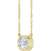14K Yellow 3/4 CT Lab-Grown Diamond 16-18" Necklace