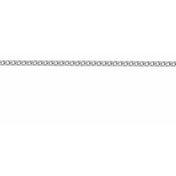 Platinum 1 mm Curb Chain by the Inch