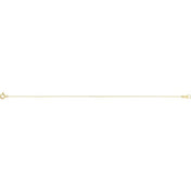 10K Yellow .5 mm Diamond-Cut Cable Chain Necklace