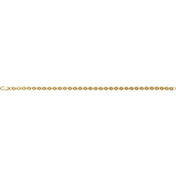 14K Yellow Gold-Filled 4 mm Mirror 7" Chain