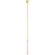 14K Yellow Lab-Grown Blue Sapphire  6 1/2-7-1/2" Bracelet