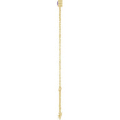14K Yellow Natural Amethyst  6 1/2-7-1/2" Bracelet
