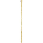 14K Yellow Natural Amethyst  6 1/2-7-1/2" Bracelet