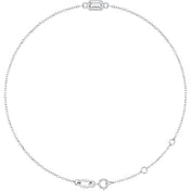 14K White Natural Diamond 6 1/2-7 1/2" Bracelet