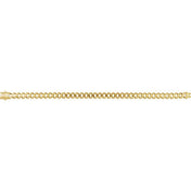 14K Yellow 7.4 mm Monaco Edge Curb 8 1/4" Chain
