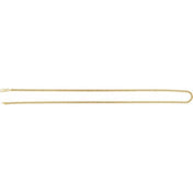 14K Yellow 2.7 mm Curb 24" Chain