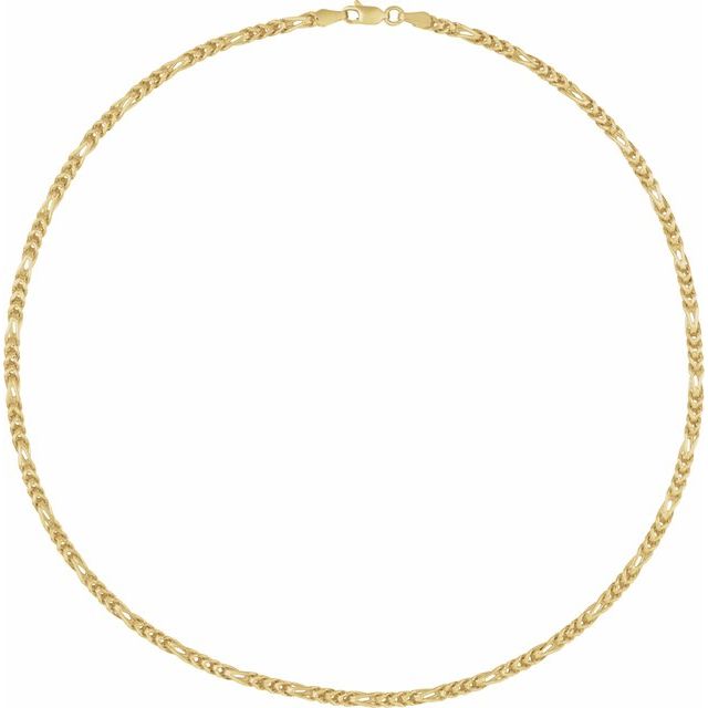 14K Yellow 3.2 mm Franco 16" Chain