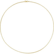 14K Yellow 1.65 mm Rolo Chain Available by the Inch and in Multiple Lengths