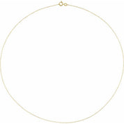 14K Yellow .85 mm Diamond Cut Paperclip-Style Forzentina 20" Chain