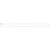 14K Yellow .85 mm Diamond Cut Paperclip-Style Forzentina 24" Chain