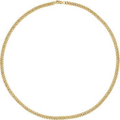 14K Yellow Gold-Filled 4.8 mm Curb 24" Chain