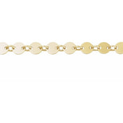 14K Yellow Gold-Filled 4 mm Mirror Chain by the Inch