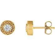 14K Yellow 1/5 CTW Natural Diamond Earrings