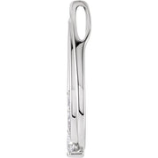 14K White 1/2 CTW Natural Diamond Pendant