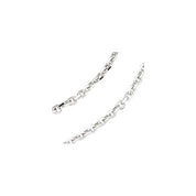 14K White 1.75 mm Diamond-Cut Cable 16" Chain