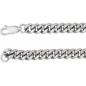 Sterling Silver 4.8 mm Curb 18" Chain